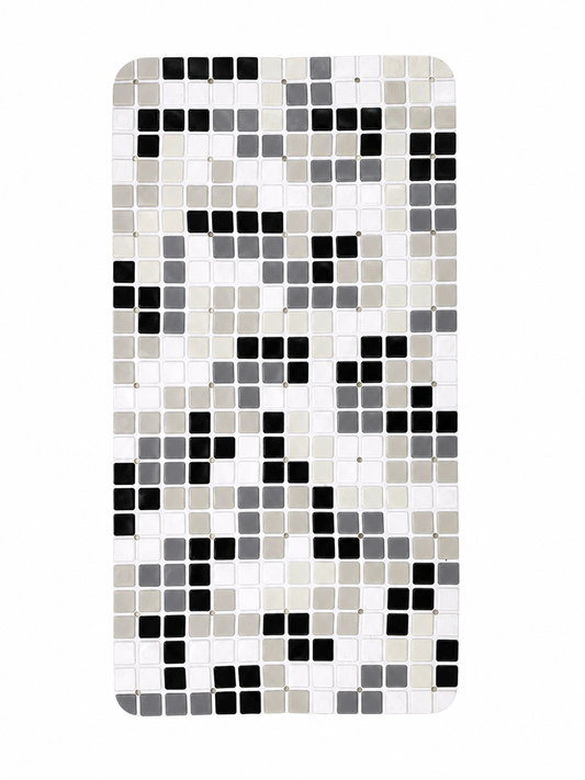 Mosaic Pastel Shower Mat — White