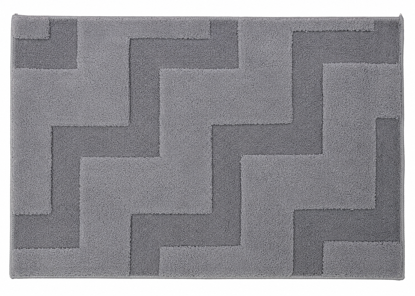 Geometric Microfiber Floor Mat