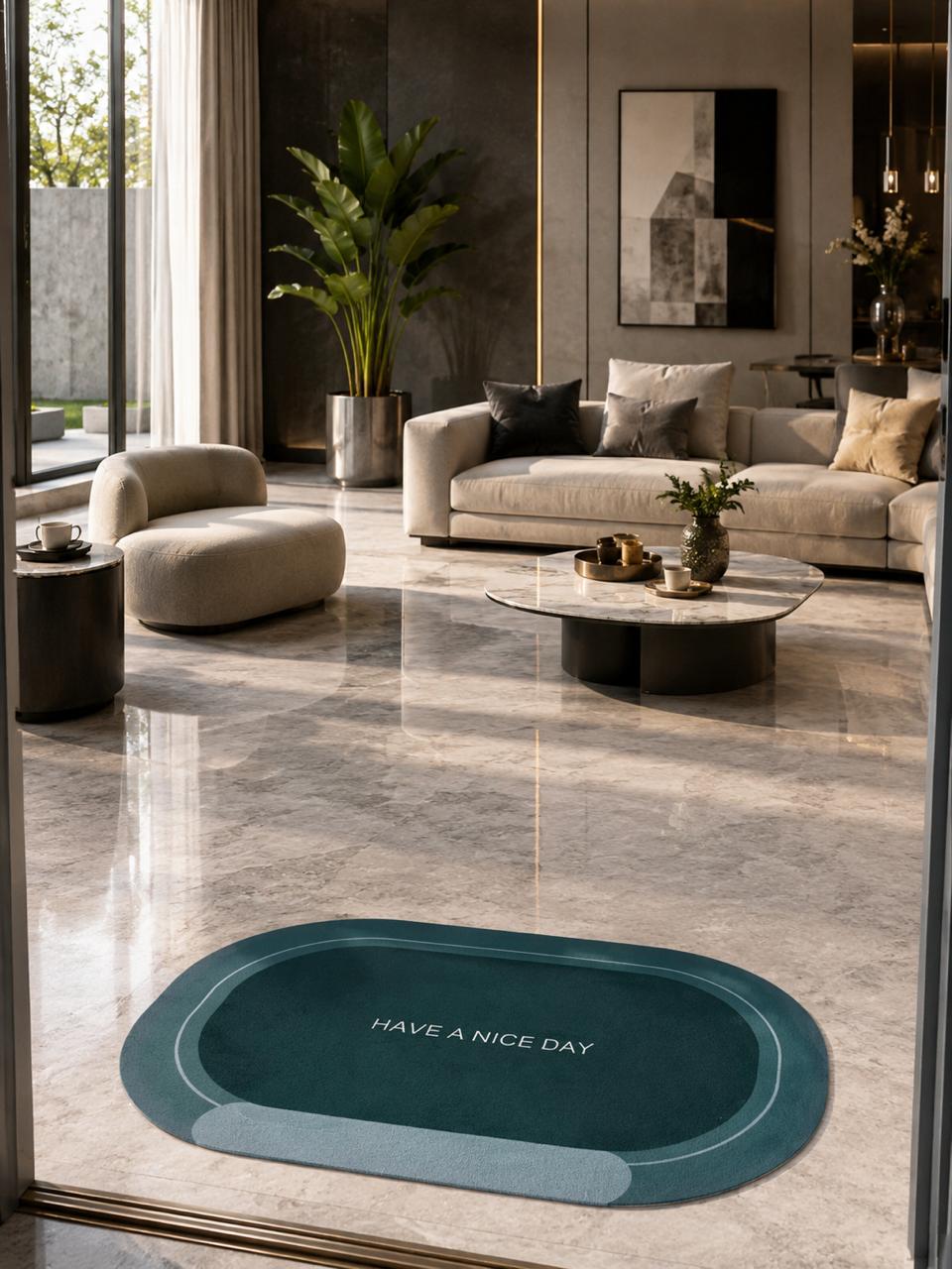 Have A Nice Day Oval Doormat
