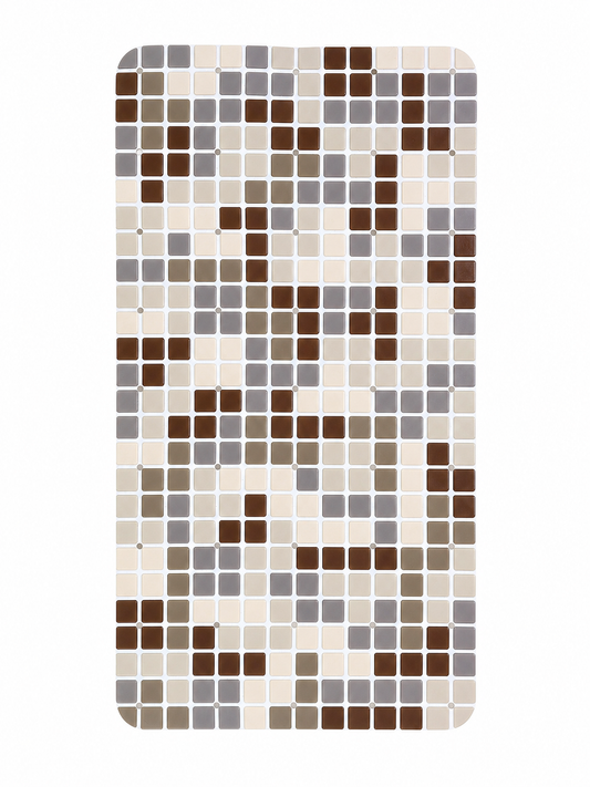Mosaic Pastel Shower Mat — Beige