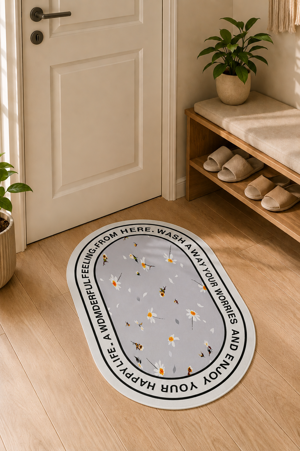 Floral Butterfly Doormat