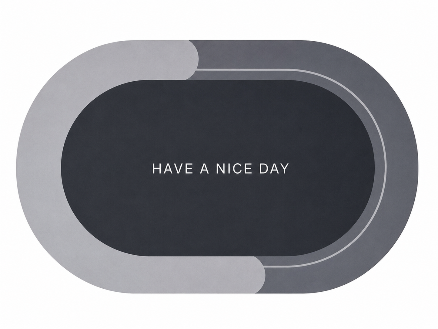 Have A Nice Day Oval Doormat
