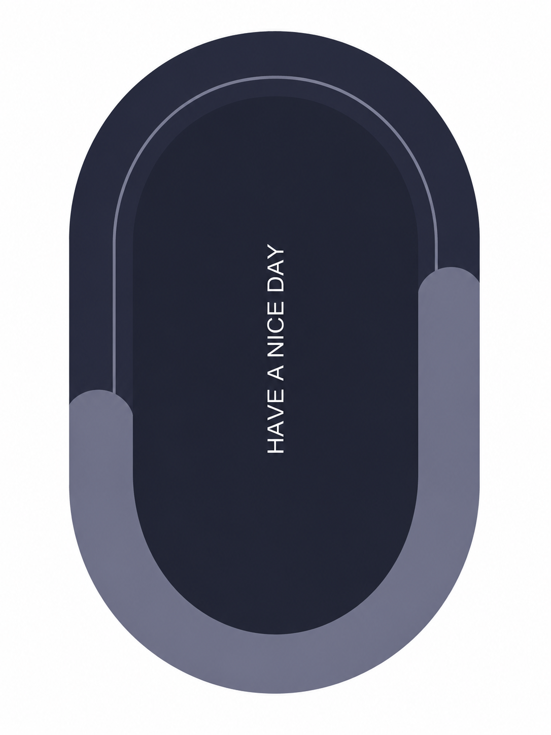 Have A Nice Day Oval Doormat