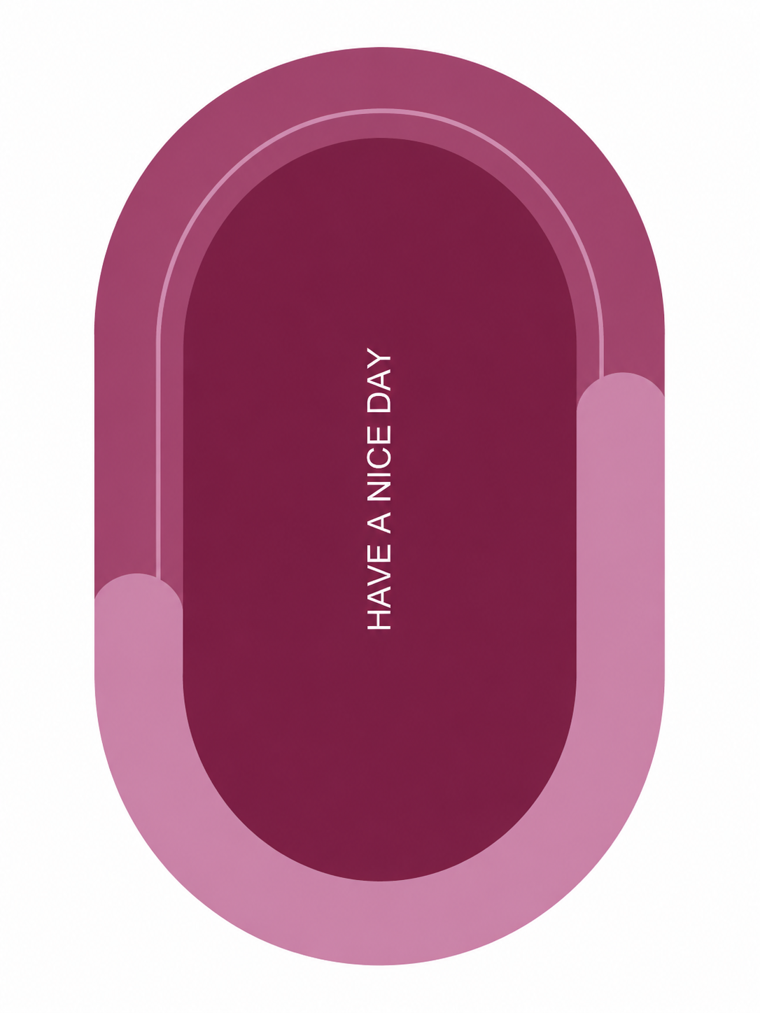 Have A Nice Day Oval Doormat