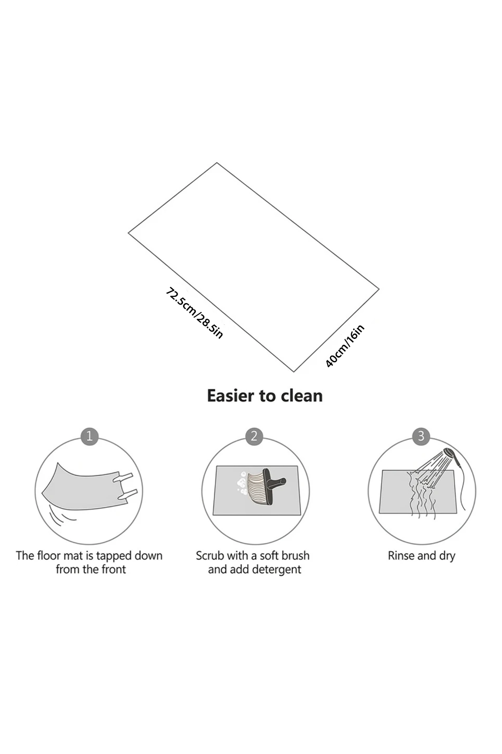 Spa Quick-Dry Shower Mat