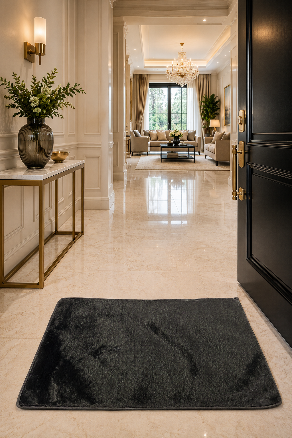 Faux Rabbit Fur Floor Mat