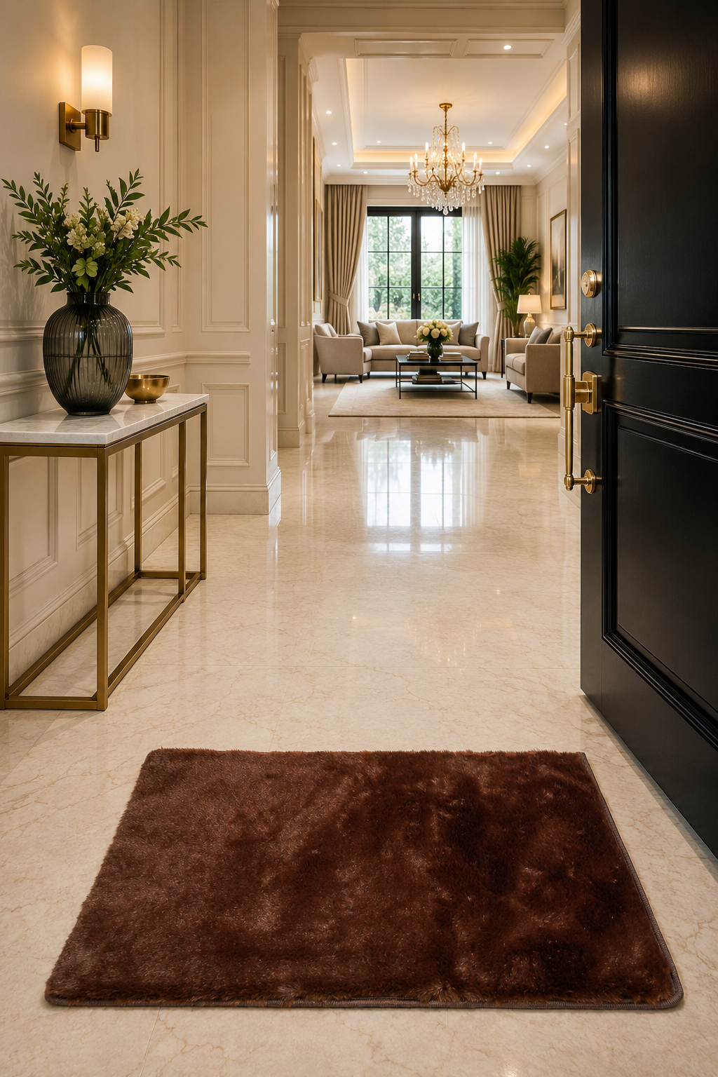 Faux Rabbit Fur Floor Mat