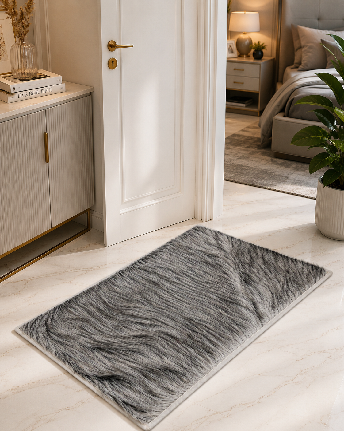 Faux Fur Floor Mat