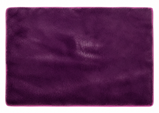 Faux Rabbit Fur Floor Mat — Purple