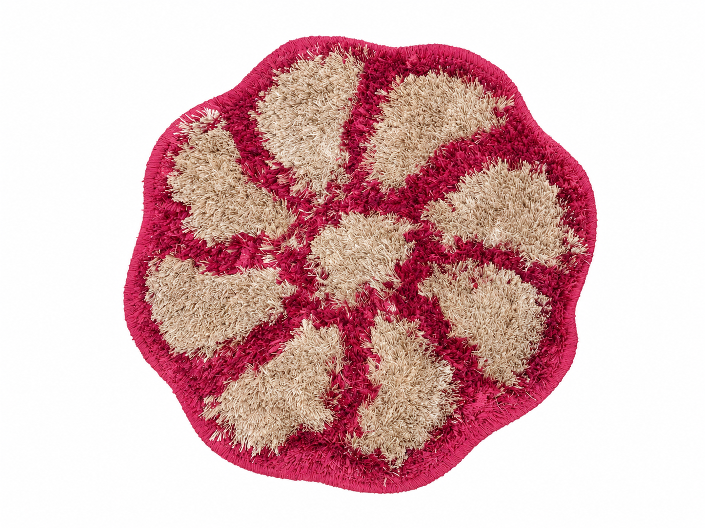 Floral Shaggy Area Rug